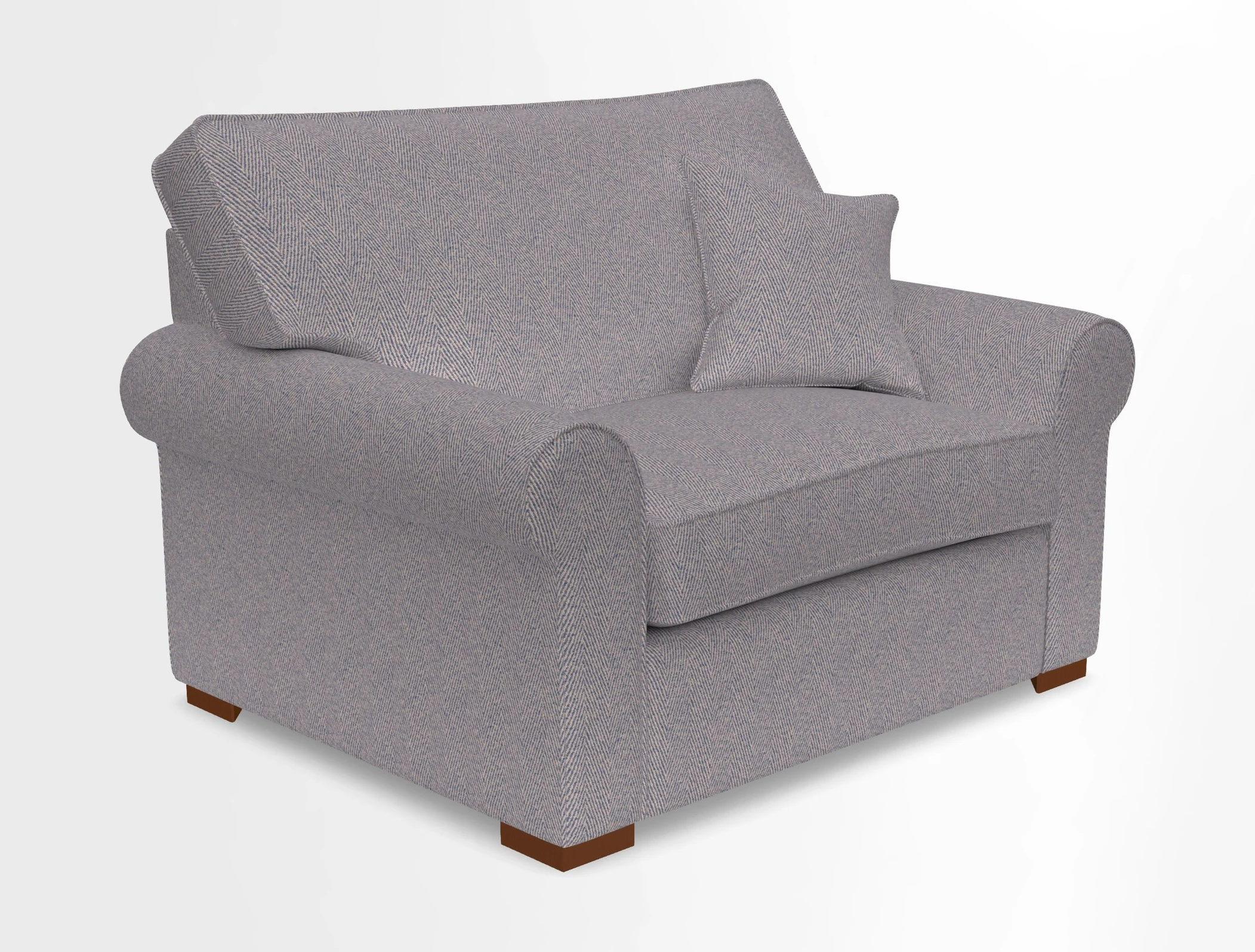 Upperton Snuggler Loose Cover in Two Tone Plain Biscuit - Loose cover option available