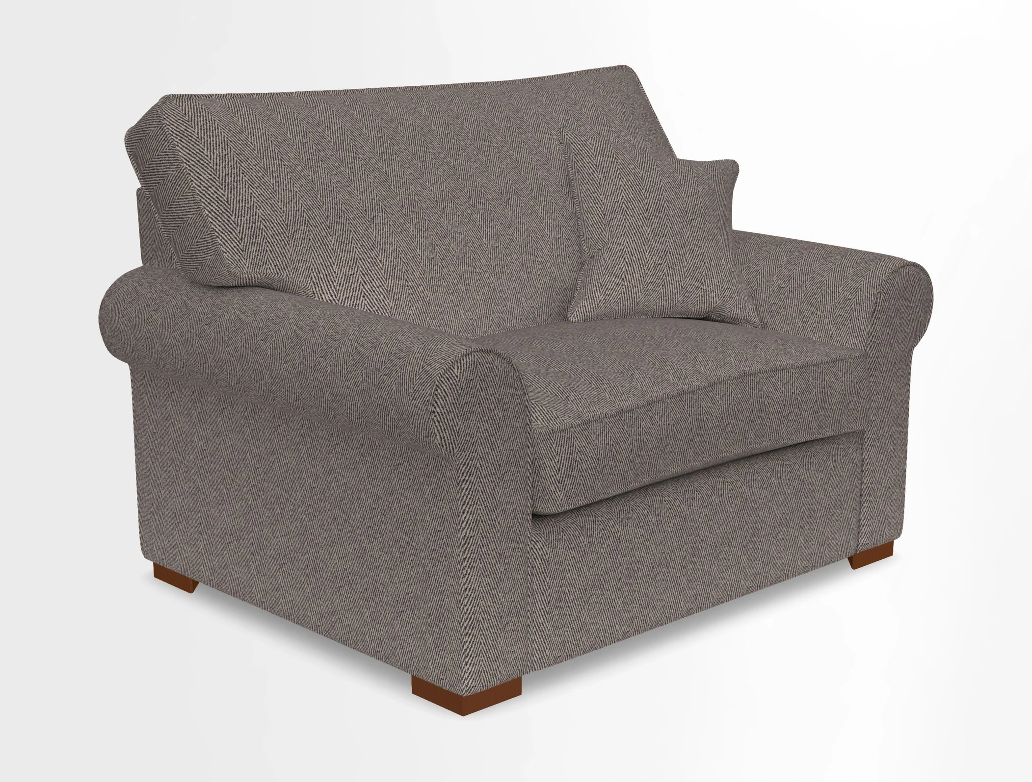 Upperton Snuggler Loose Cover in Two Tone Plain Biscuit - Loose cover option available