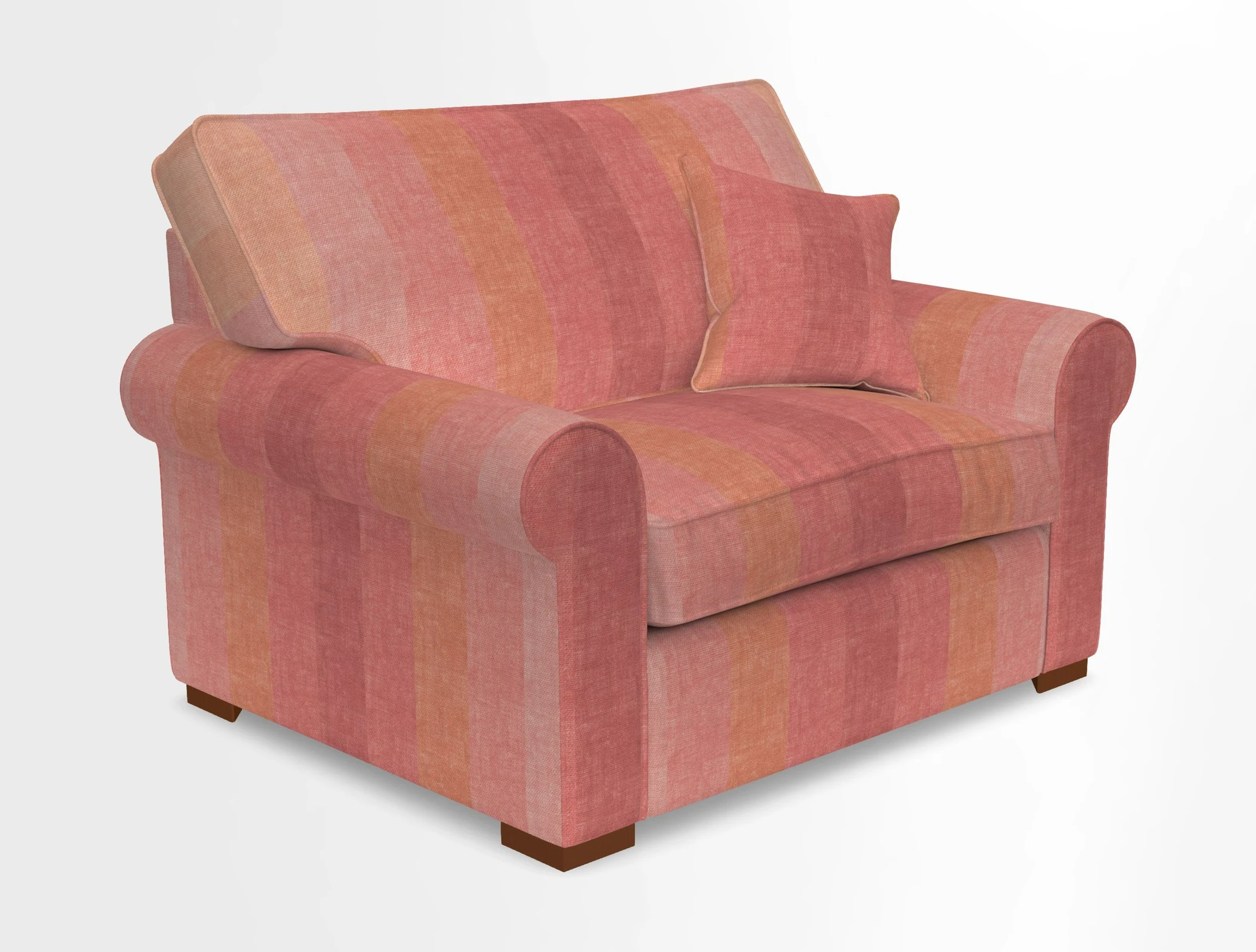 Upperton Snuggler Loose Cover in Two Tone Plain Biscuit - Loose cover option available
