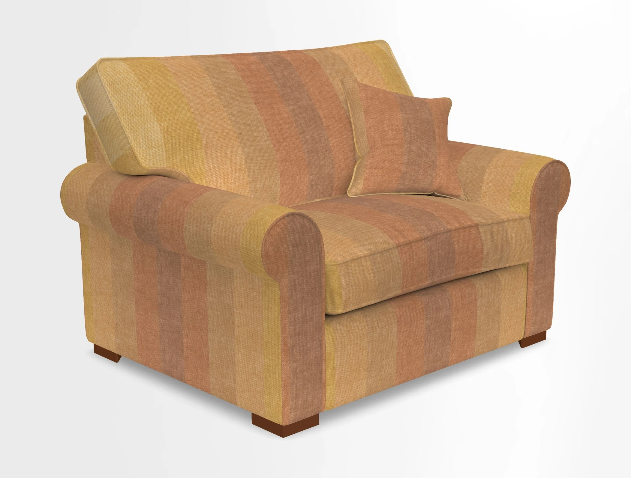 Upperton Snuggler Loose Cover in Two Tone Plain Biscuit - Loose cover option available