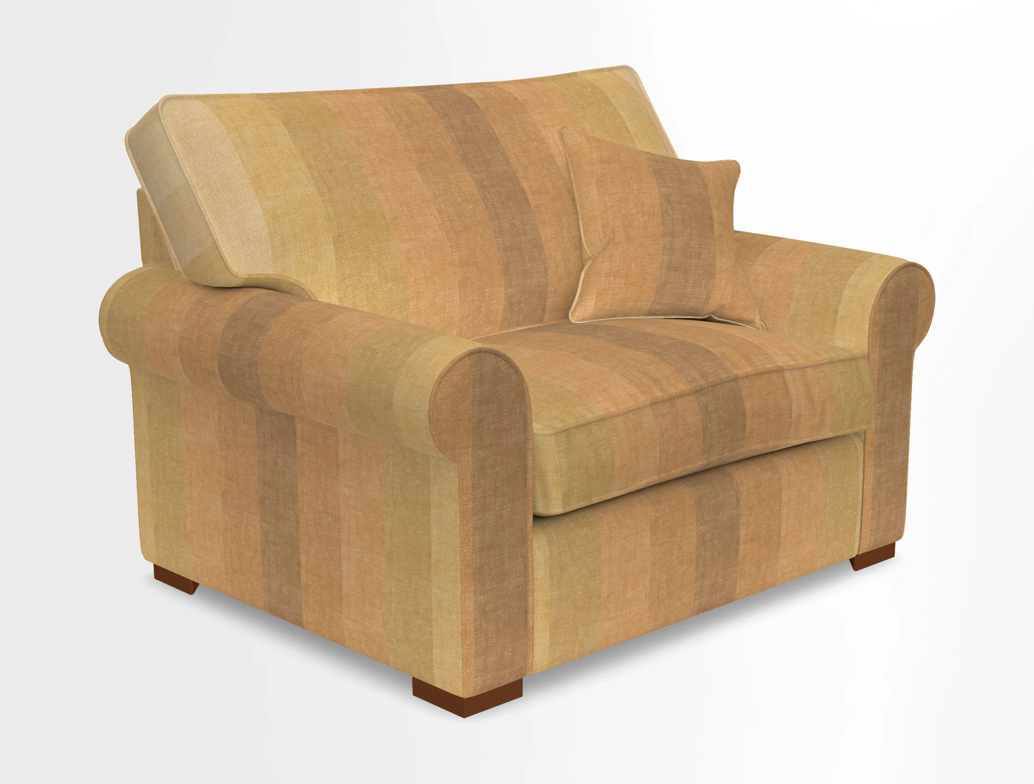 Upperton Snuggler Loose Cover in Two Tone Plain Biscuit - Loose cover option available