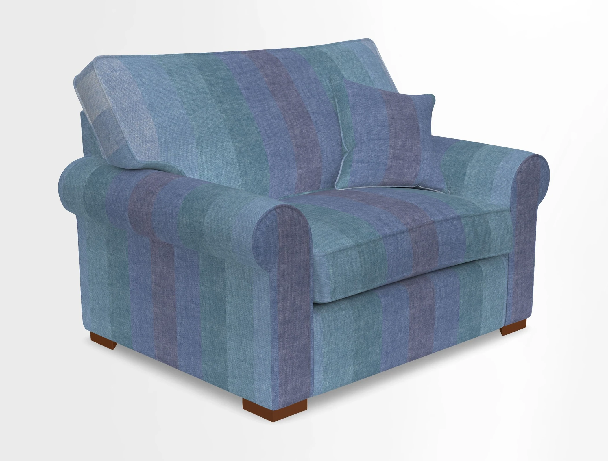 Upperton Snuggler Loose Cover in Two Tone Plain Biscuit - Loose cover option available