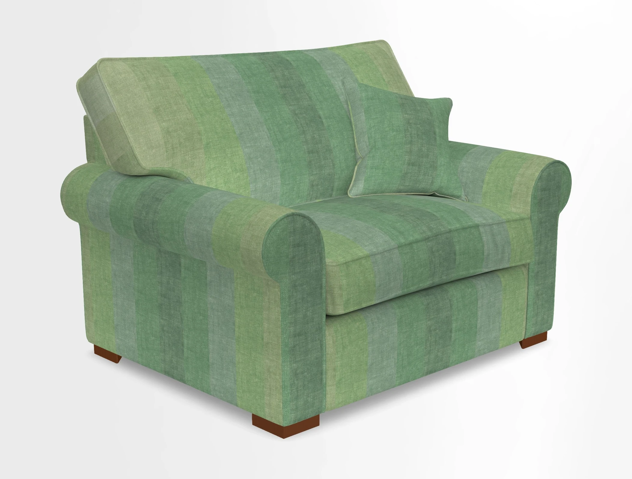 Upperton Snuggler Loose Cover in Two Tone Plain Biscuit - Loose cover option available