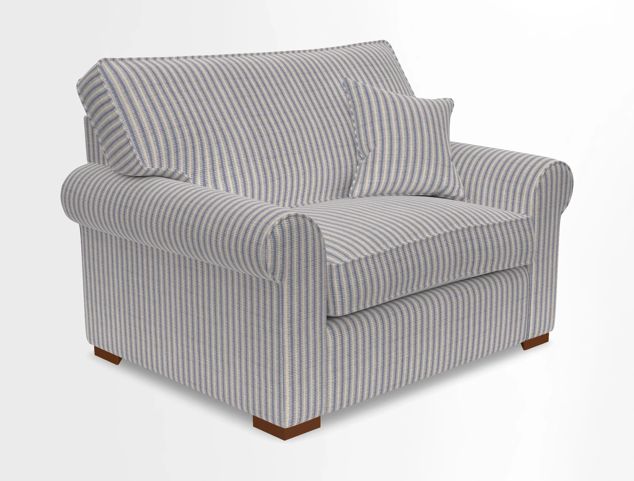 Upperton Snuggler Loose Cover in Two Tone Plain Biscuit - Loose cover option available