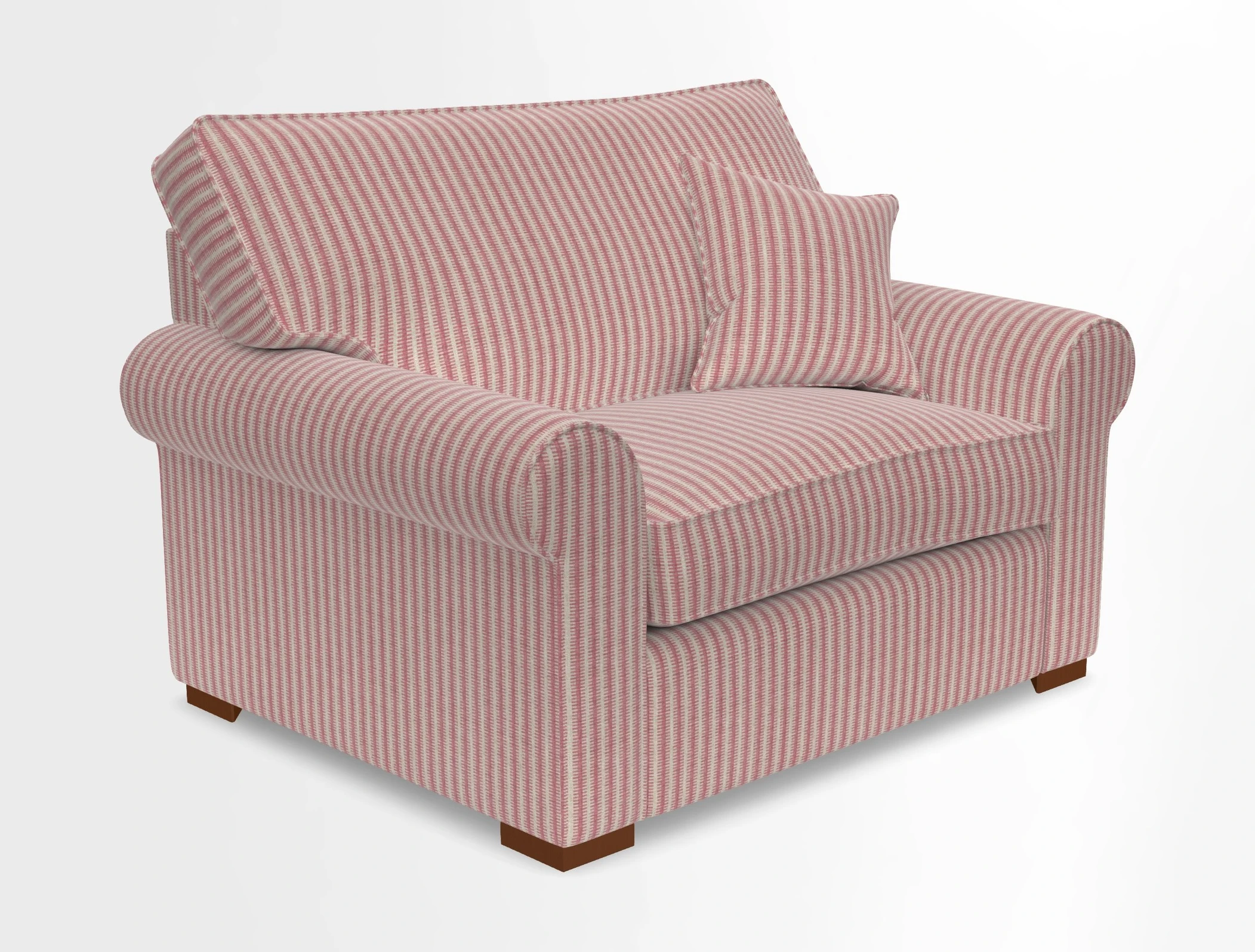 Upperton Snuggler Loose Cover in Two Tone Plain Biscuit - Loose cover option available
