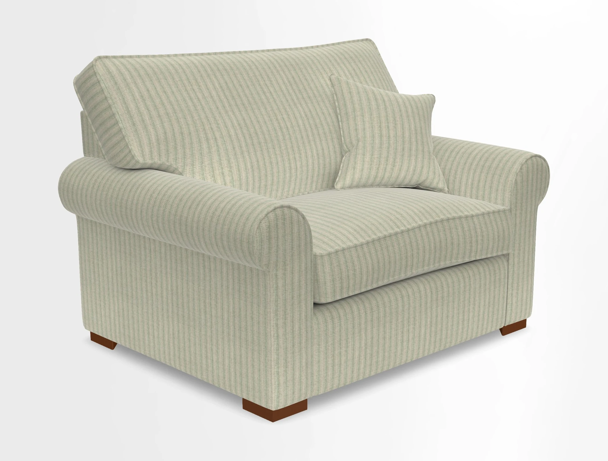 Upperton Snuggler Loose Cover in Two Tone Plain Biscuit - Loose cover option available