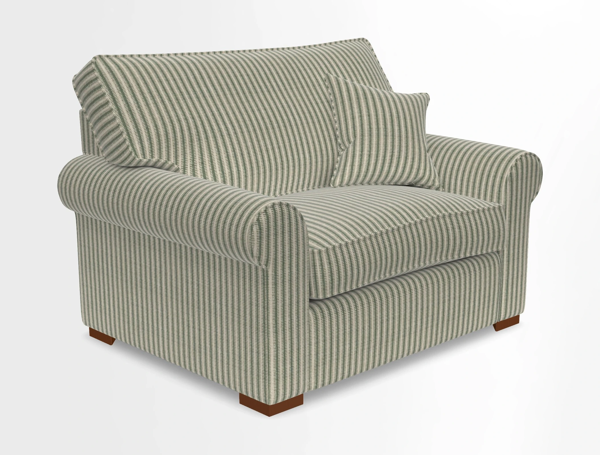 Upperton Snuggler Loose Cover in Two Tone Plain Biscuit - Loose cover option available