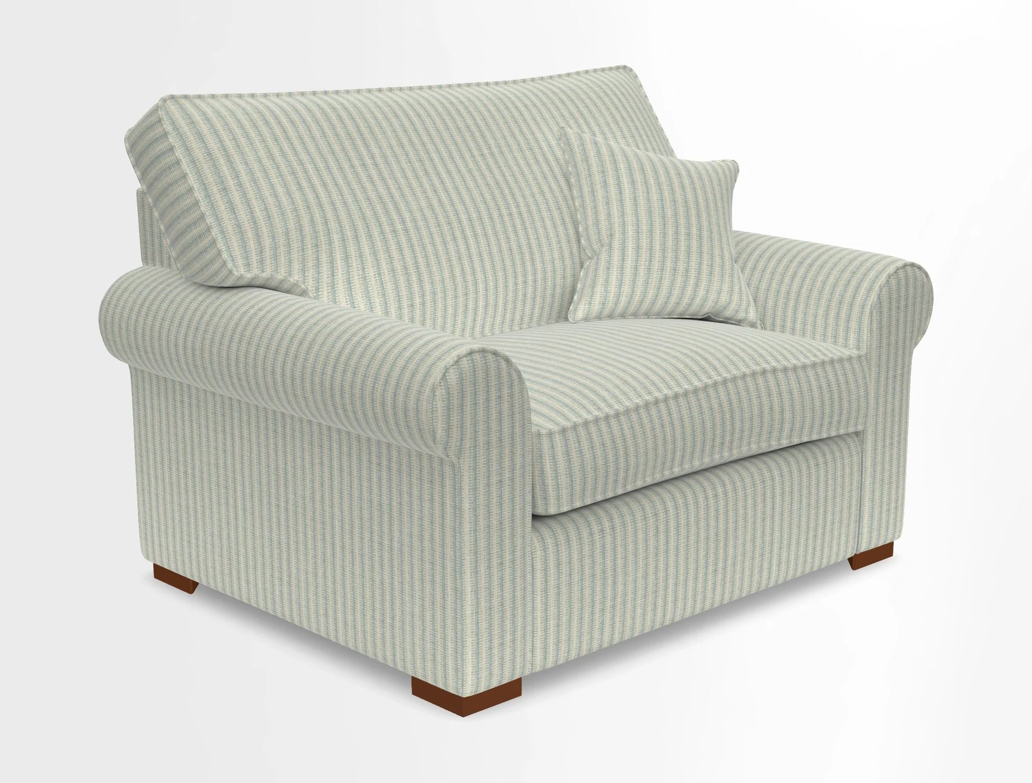 Upperton Snuggler Loose Cover in Two Tone Plain Biscuit - Loose cover option available