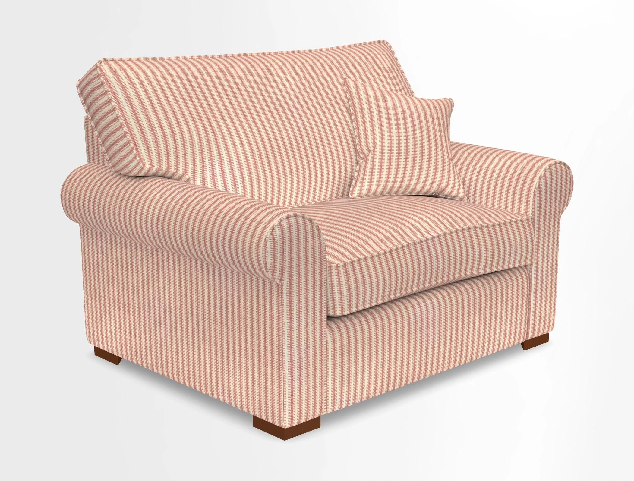 Upperton Snuggler Loose Cover in Two Tone Plain Biscuit - Loose cover option available