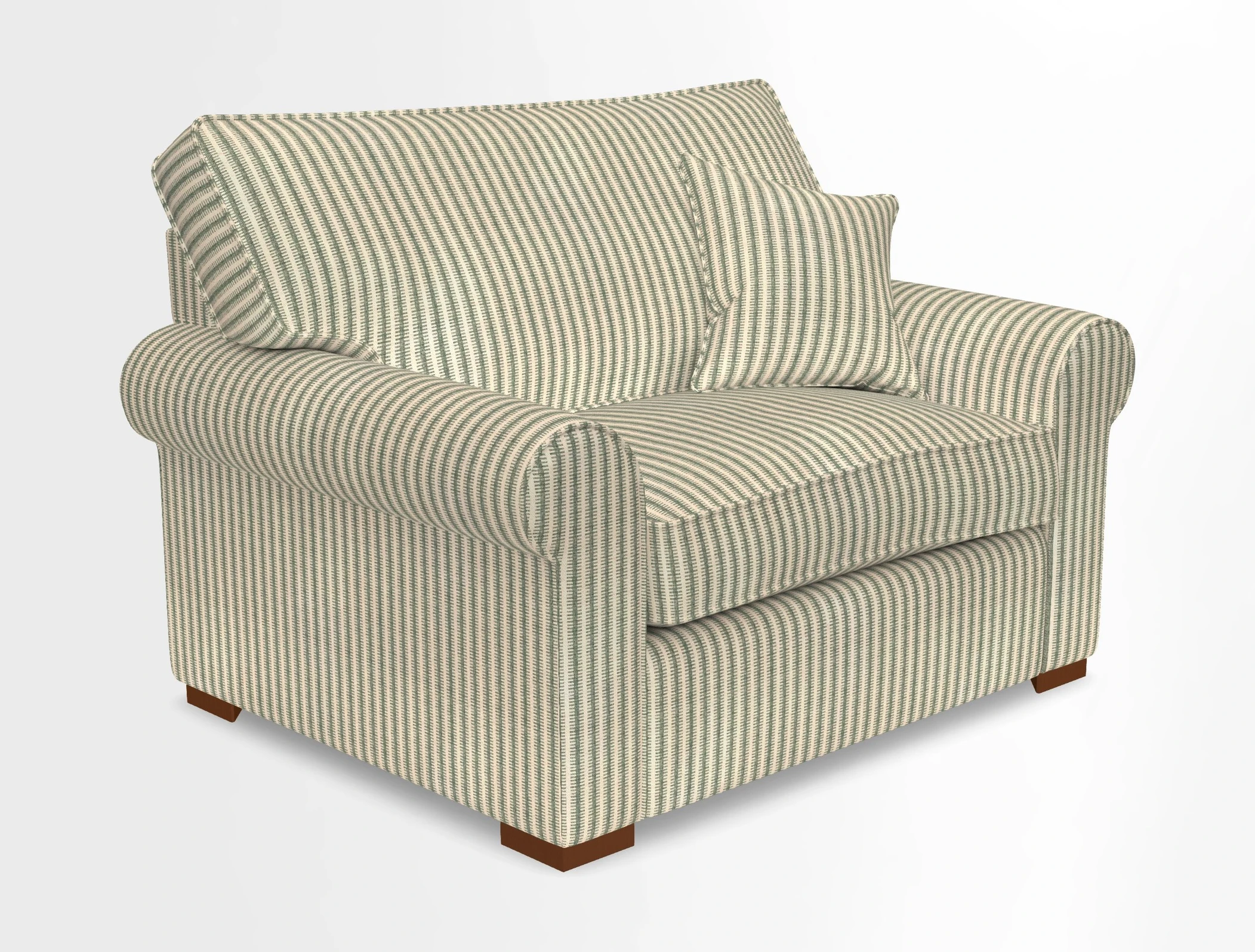 Upperton Snuggler Loose Cover in Two Tone Plain Biscuit - Loose cover option available
