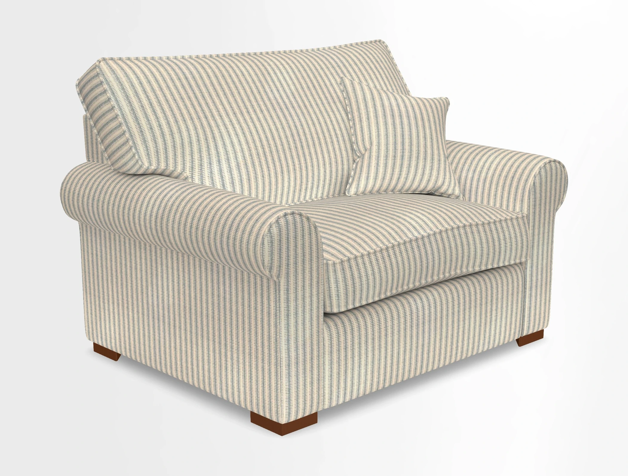 Upperton Snuggler Loose Cover in Two Tone Plain Biscuit - Loose cover option available