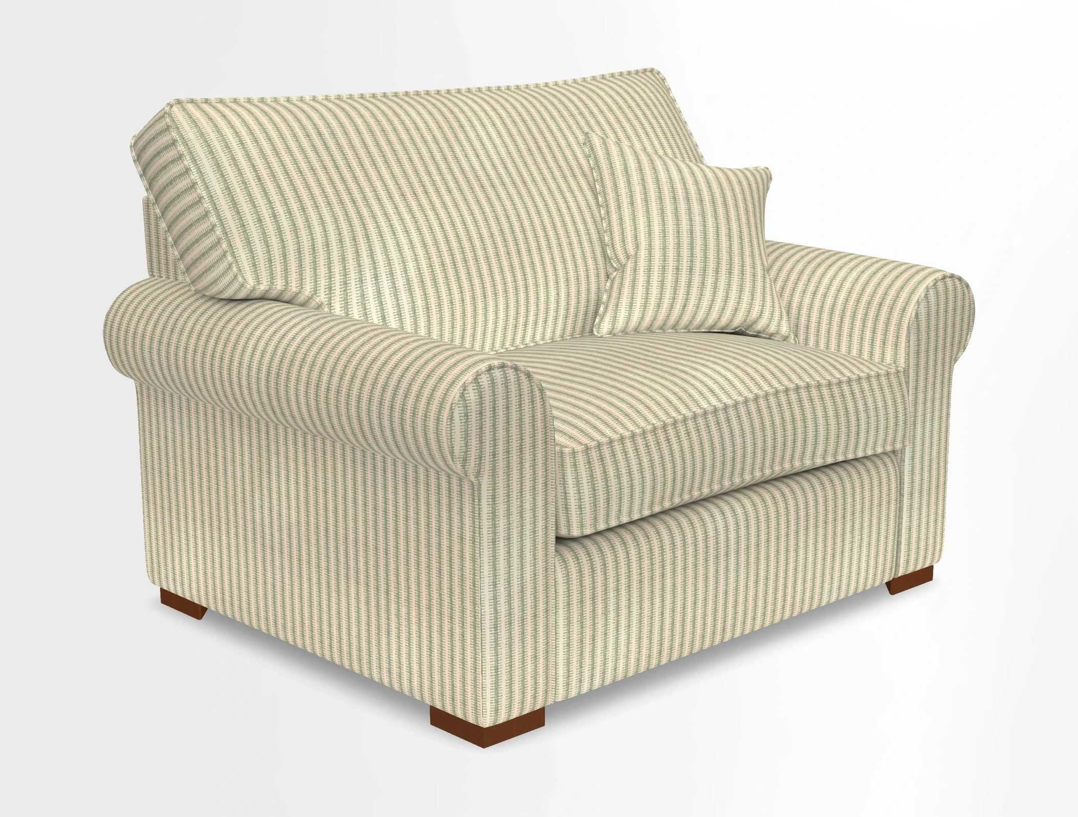 Upperton Snuggler Loose Cover in Two Tone Plain Biscuit - Loose cover option available