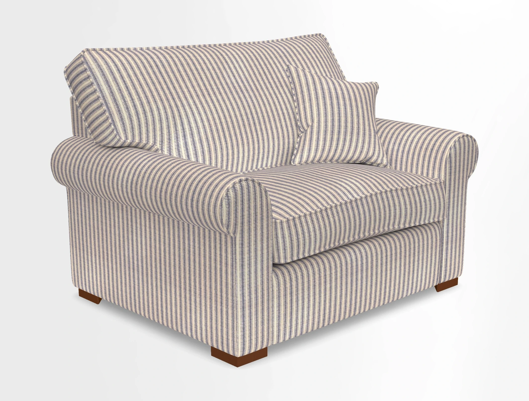 Upperton Snuggler Loose Cover in Two Tone Plain Biscuit - Loose cover option available