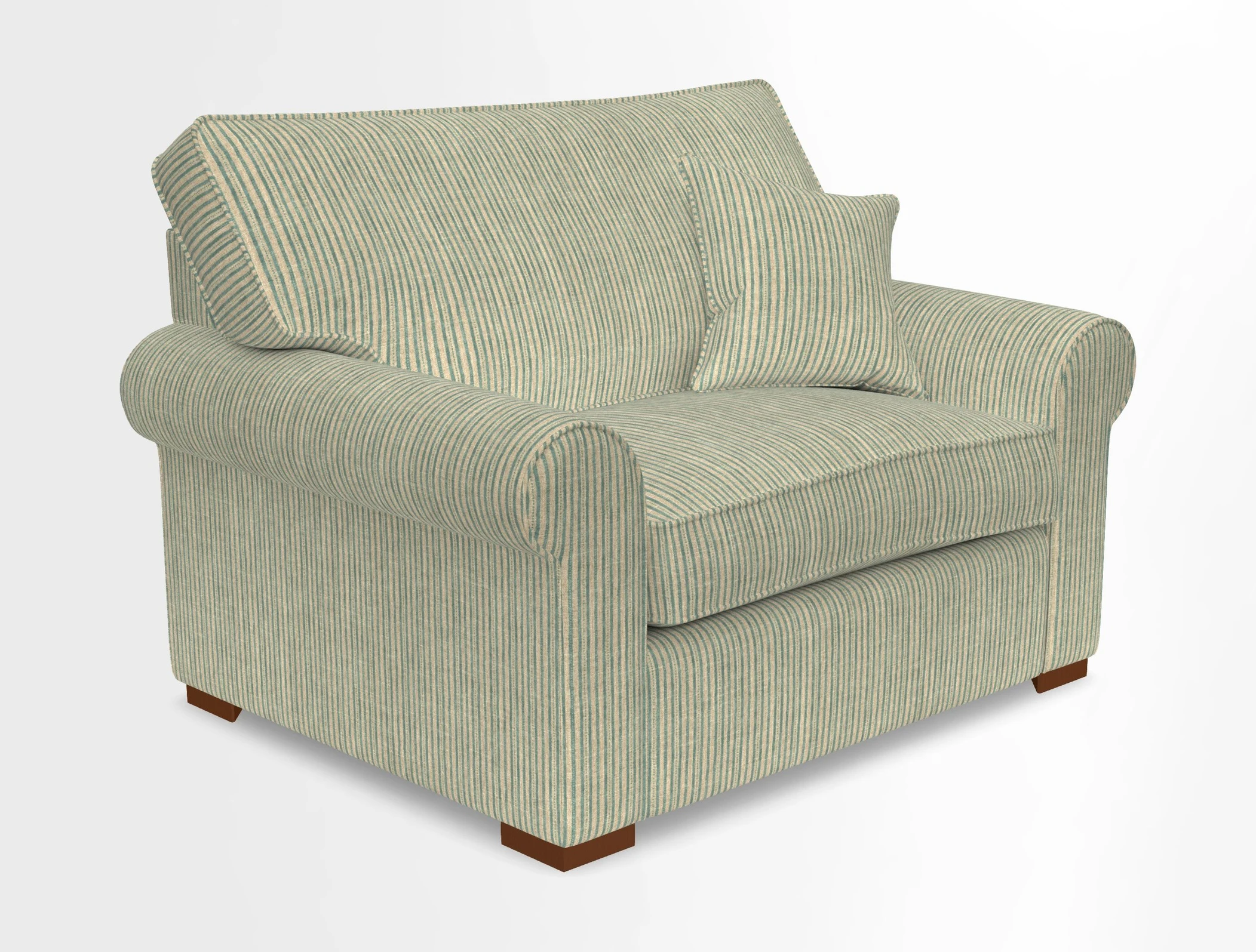 Upperton Snuggler Loose Cover in Two Tone Plain Biscuit - Loose cover option available
