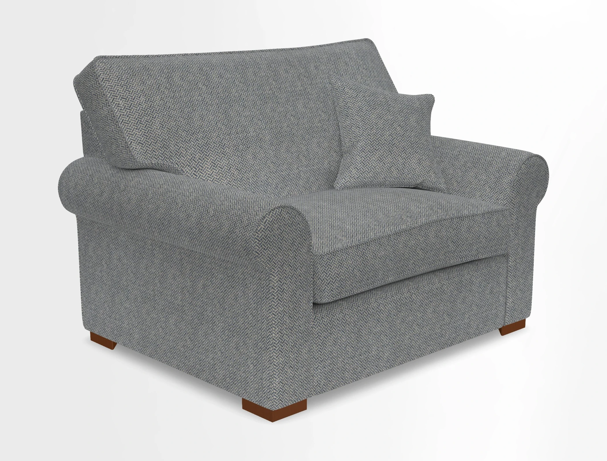 Upperton Snuggler Loose Cover in Two Tone Plain Biscuit - Loose cover option available