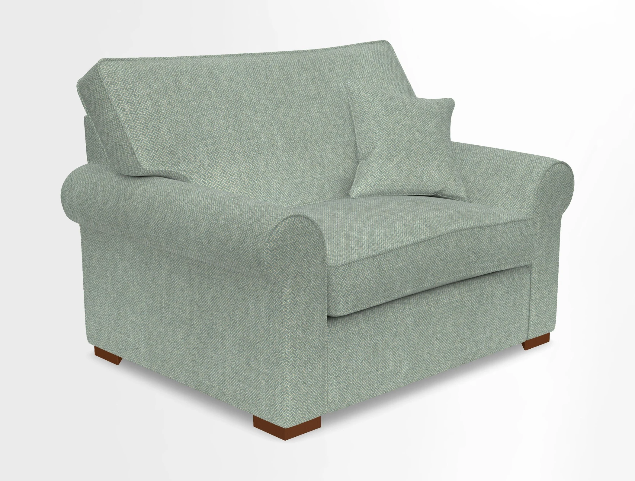 Upperton Snuggler Loose Cover in Two Tone Plain Biscuit - Loose cover option available