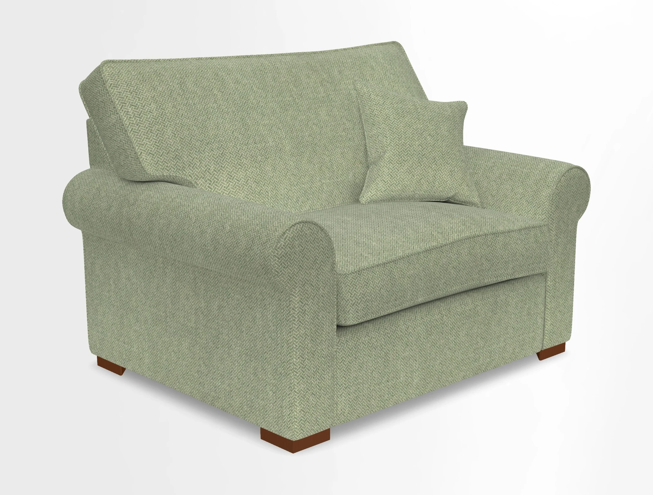 Upperton Snuggler Loose Cover in Two Tone Plain Biscuit - Loose cover option available