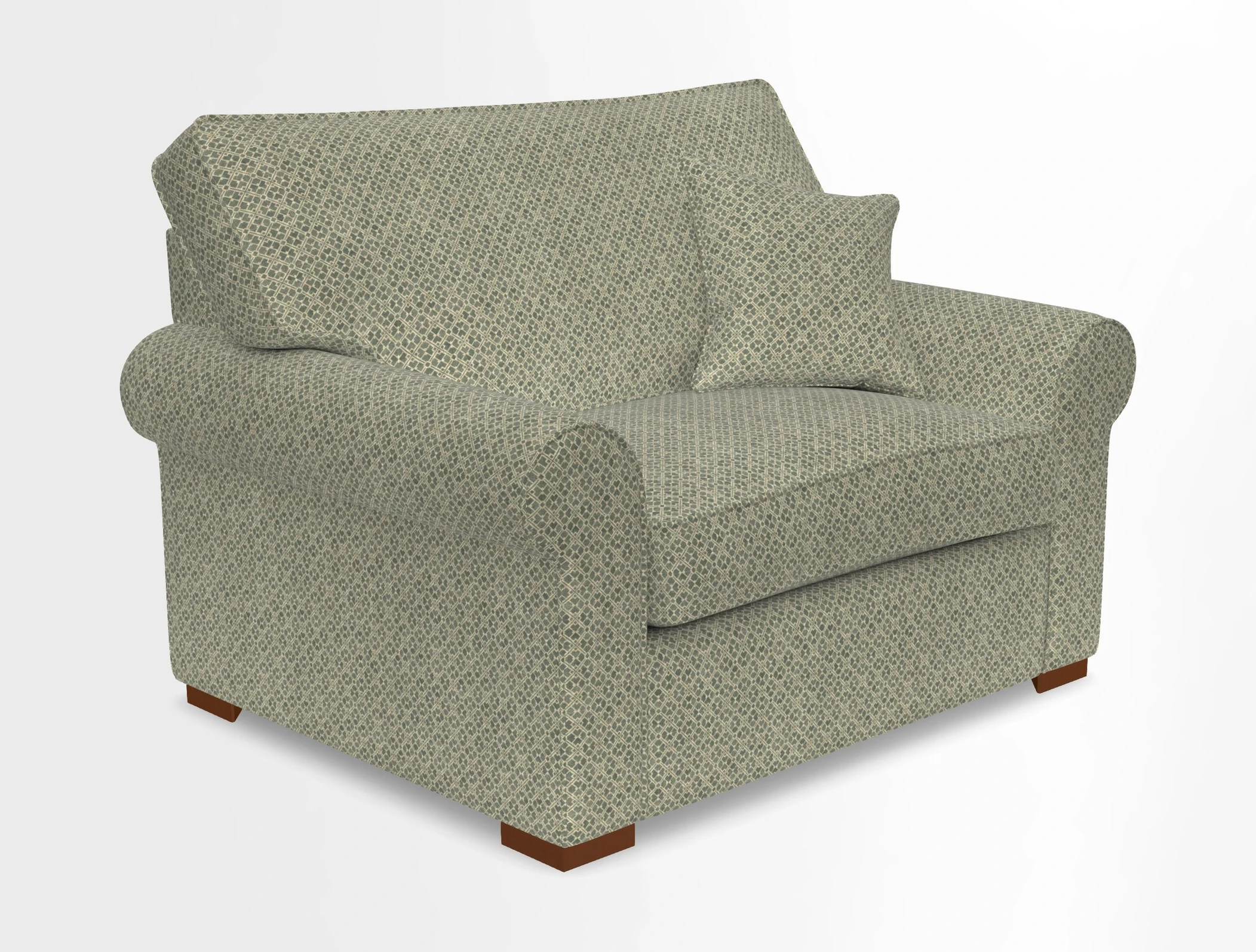 Upperton Snuggler Loose Cover in Two Tone Plain Biscuit - Loose cover option available