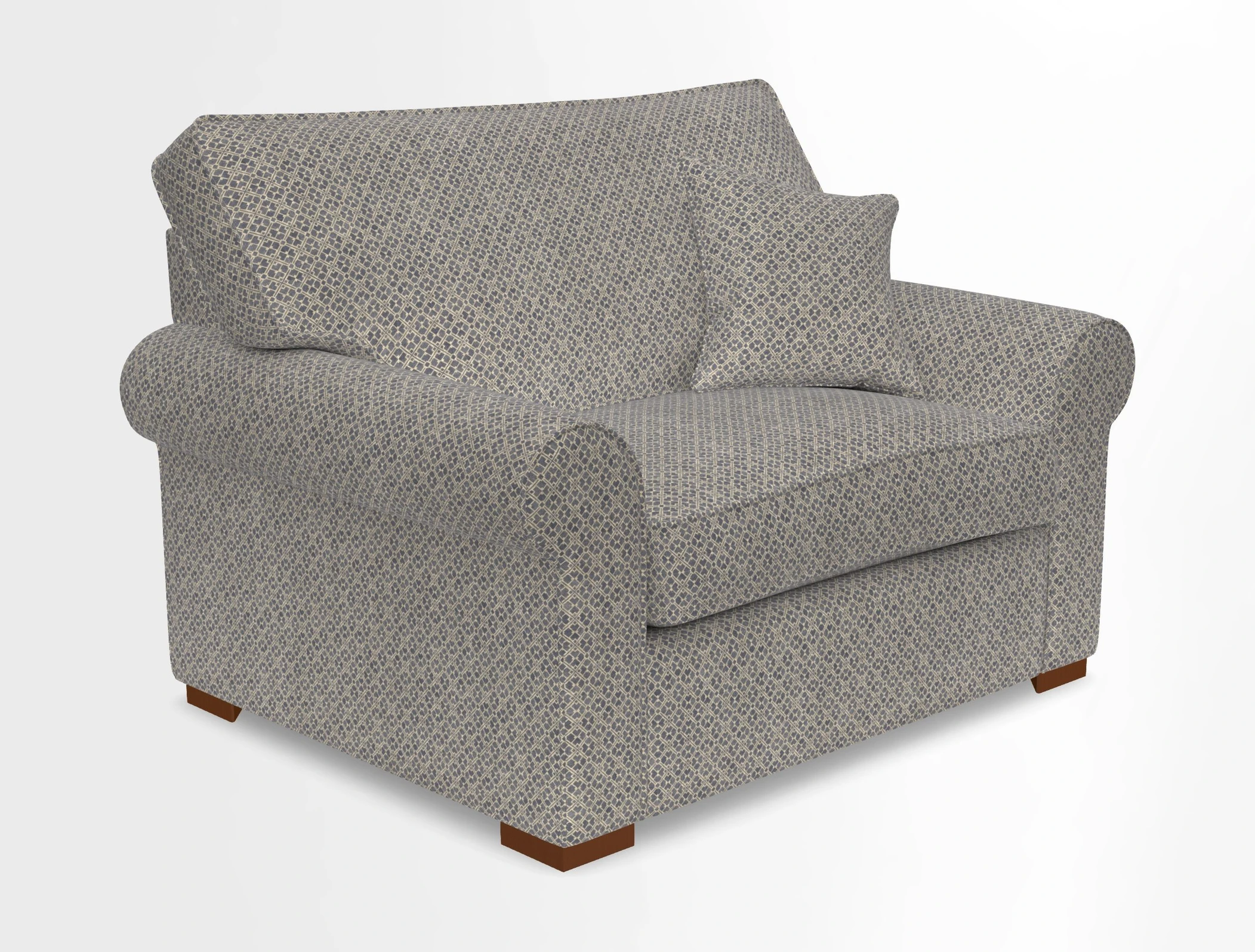 Upperton Snuggler Loose Cover in Two Tone Plain Biscuit - Loose cover option available