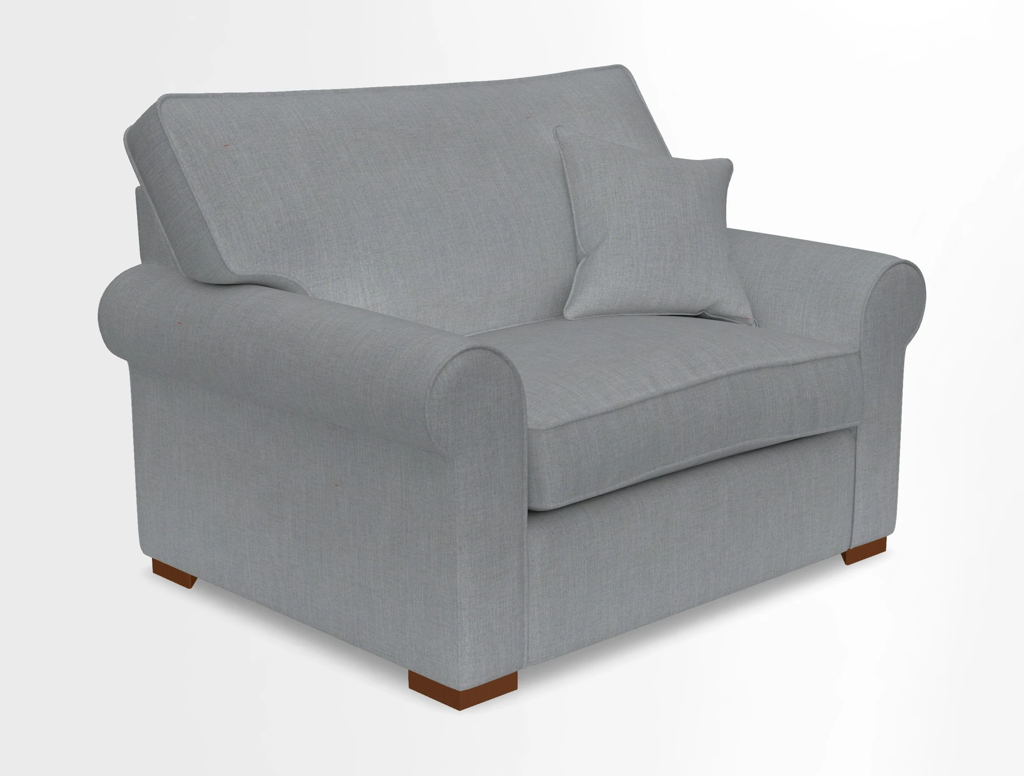 Upperton Snuggler Loose Cover in Two Tone Plain Biscuit - Loose cover option available
