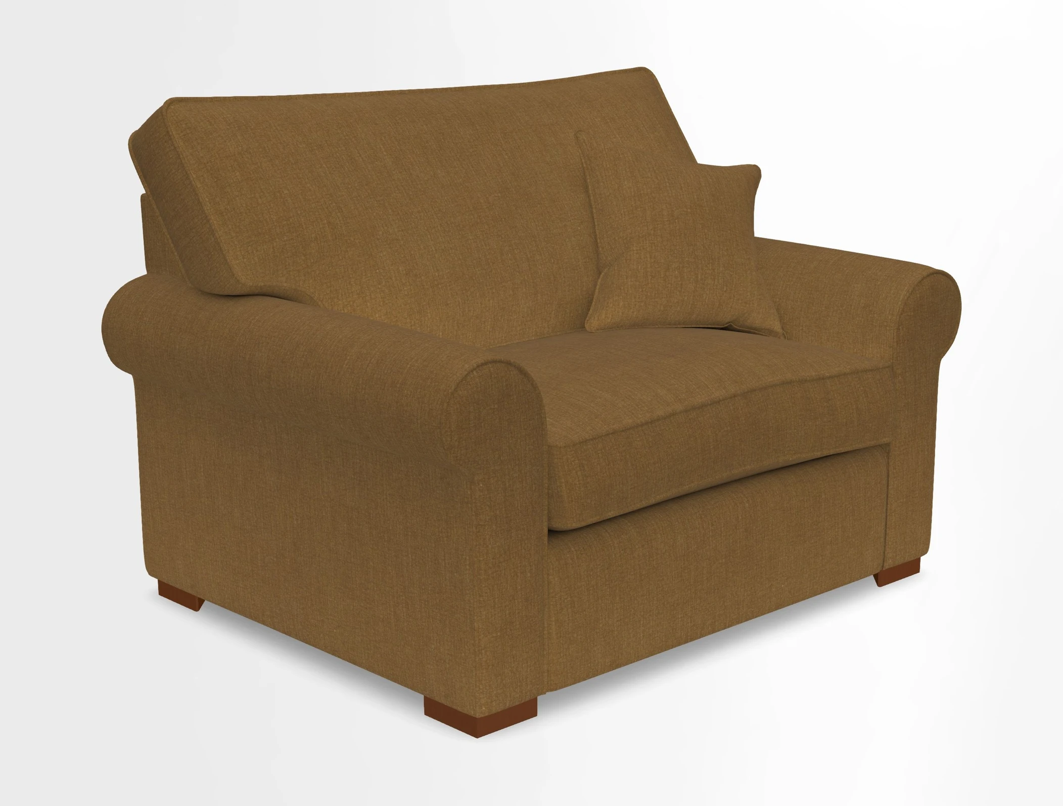 Upperton Snuggler Loose Cover in Two Tone Plain Biscuit - Loose cover option available