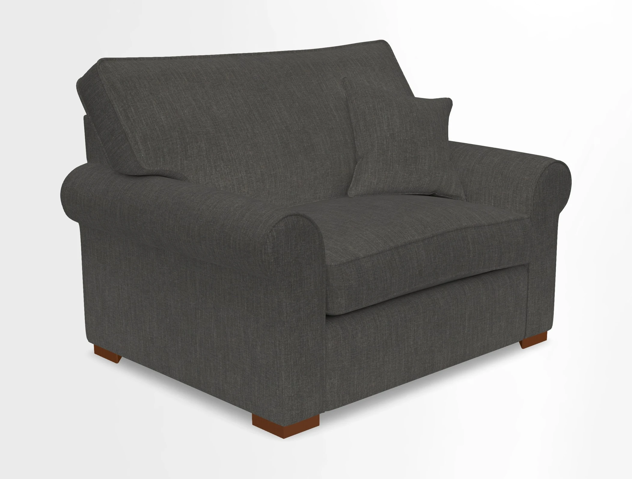 Upperton Snuggler Loose Cover in Two Tone Plain Biscuit - Loose cover option available