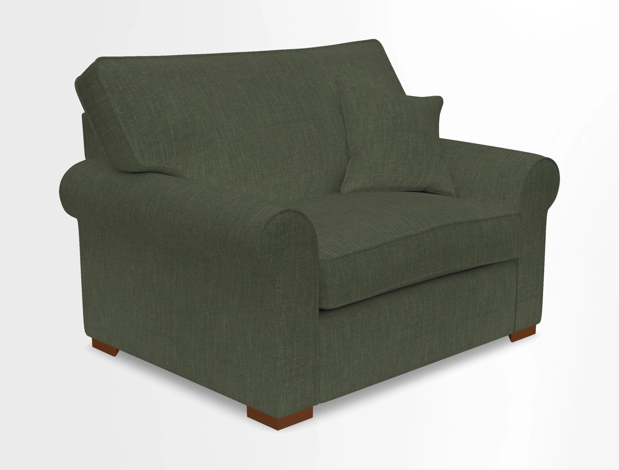 Upperton Snuggler Loose Cover in Two Tone Plain Biscuit - Loose cover option available
