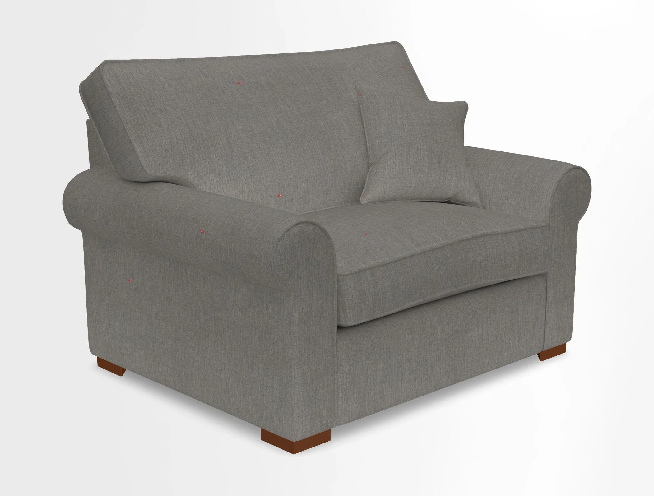 Upperton Snuggler Loose Cover in Two Tone Plain Biscuit - Loose cover option available