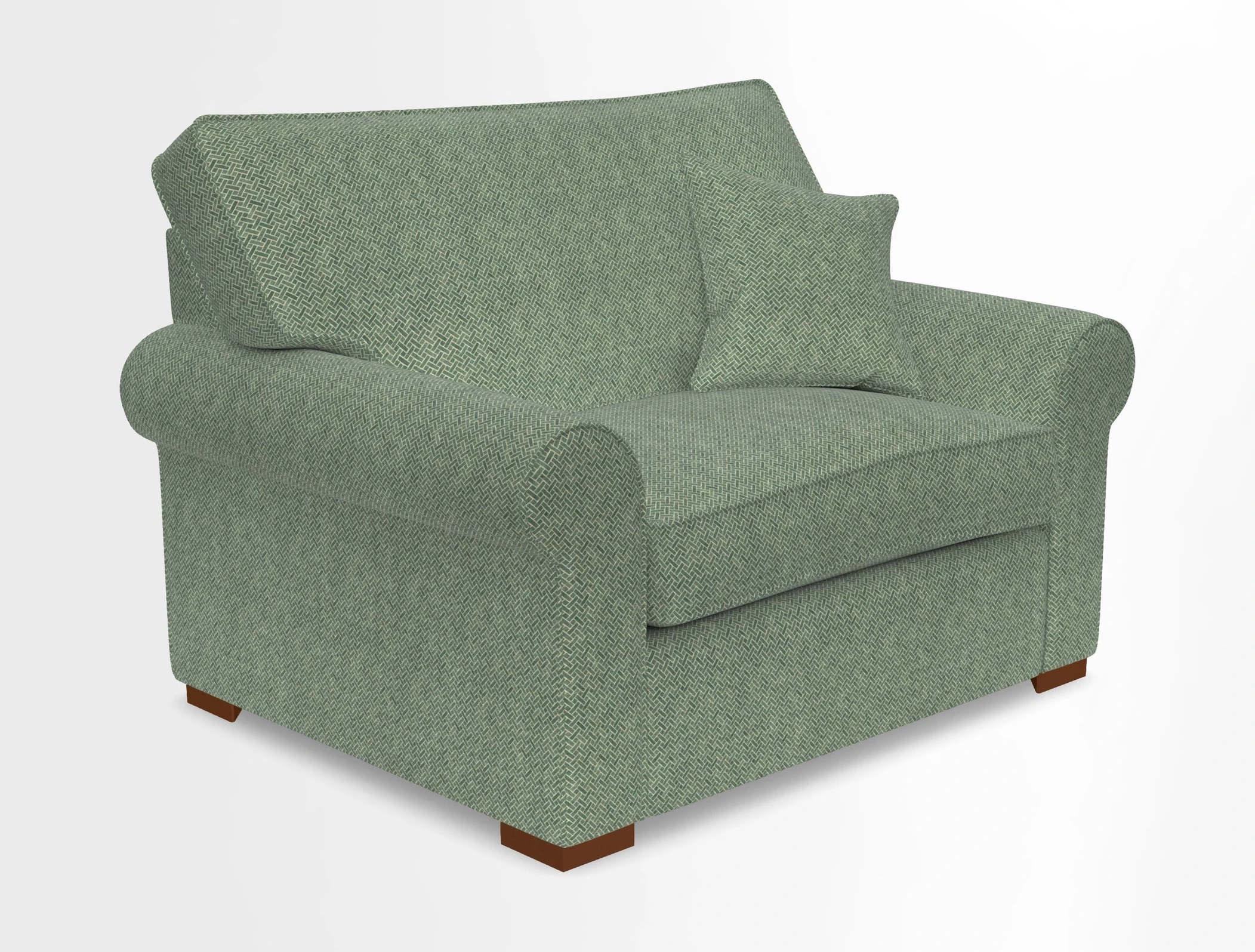 Upperton Snuggler Loose Cover in Two Tone Plain Biscuit - Loose cover option available
