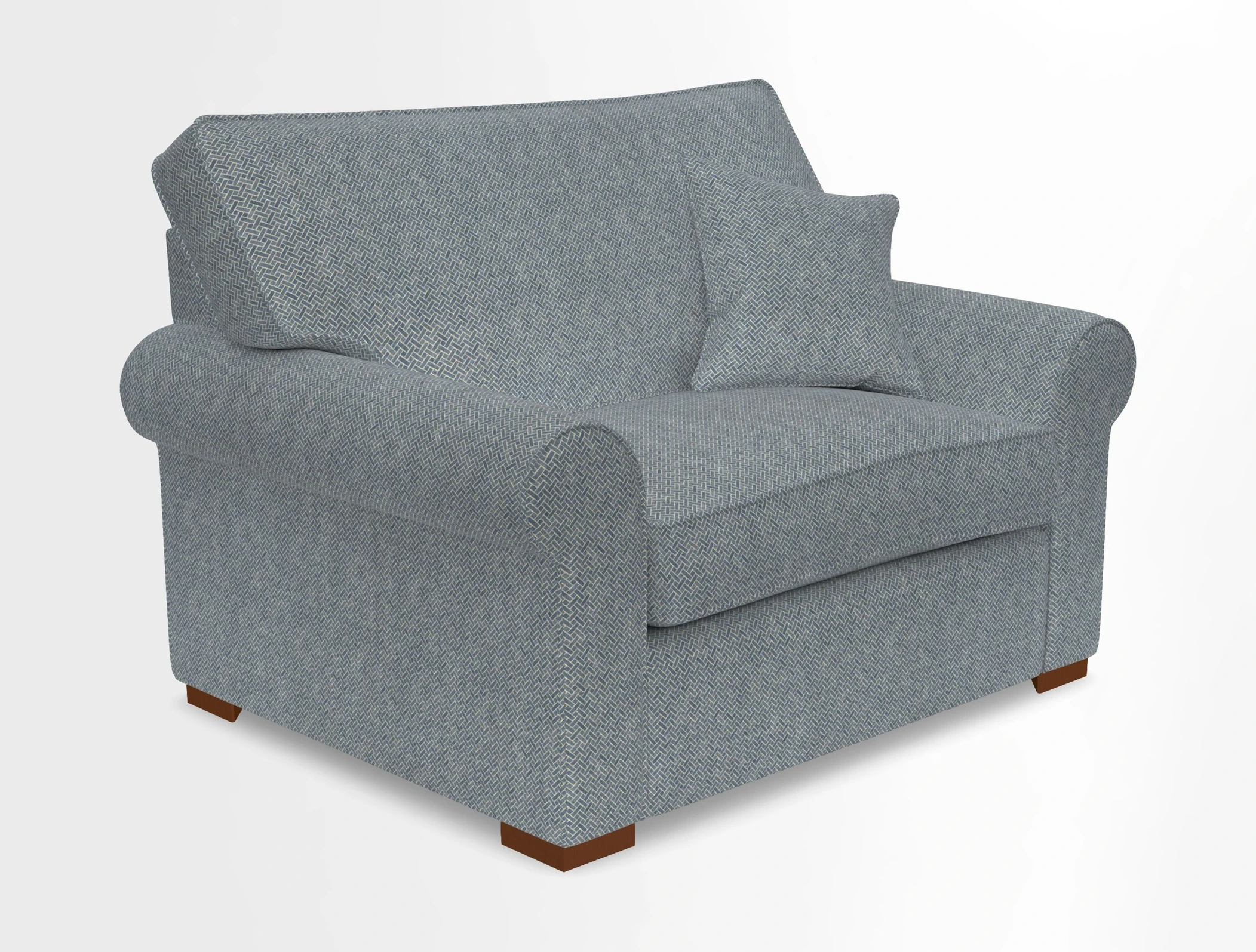 Upperton Snuggler Loose Cover in Two Tone Plain Biscuit - Loose cover option available