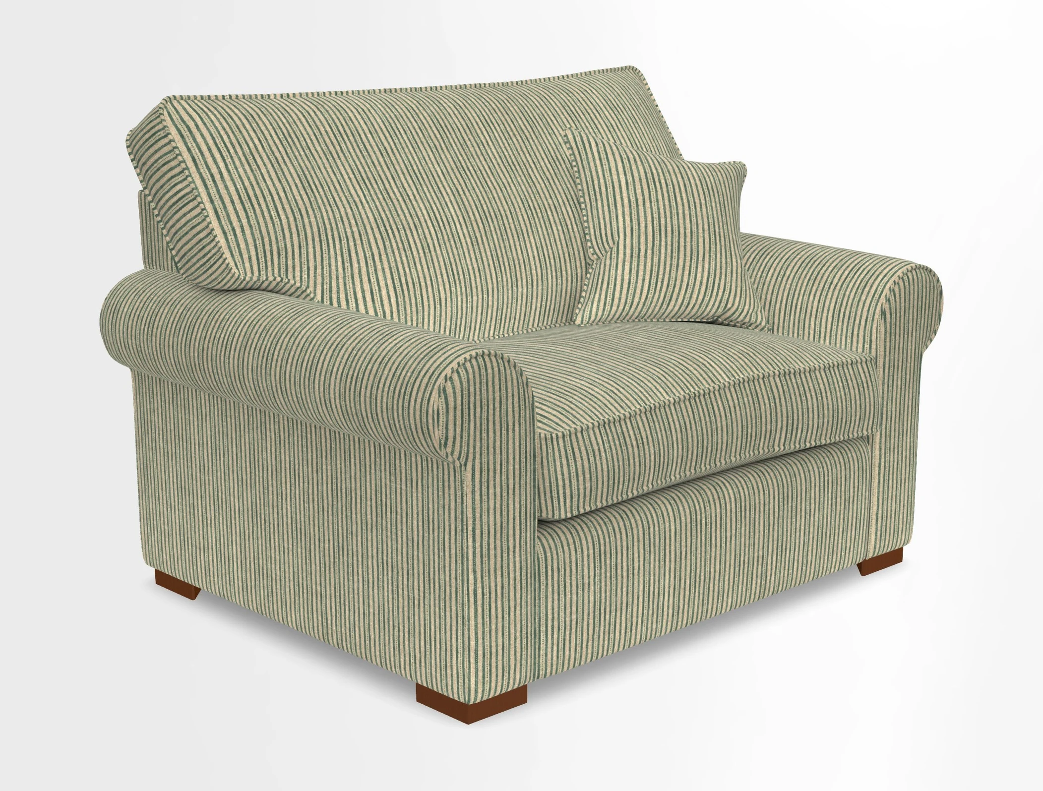 Upperton Snuggler Loose Cover in Two Tone Plain Biscuit - Loose cover option available
