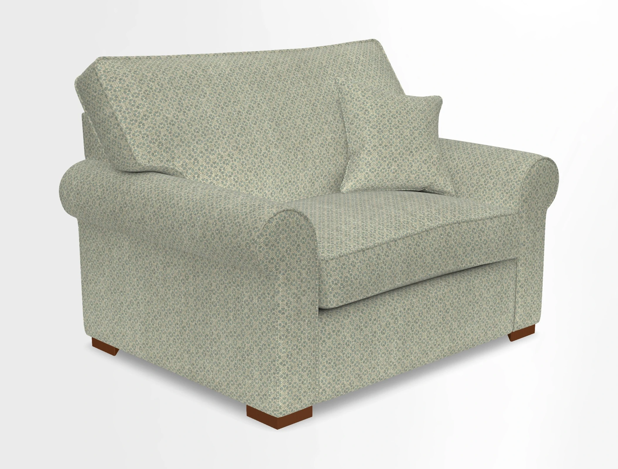 Upperton Snuggler Loose Cover in Two Tone Plain Biscuit - Loose cover option available