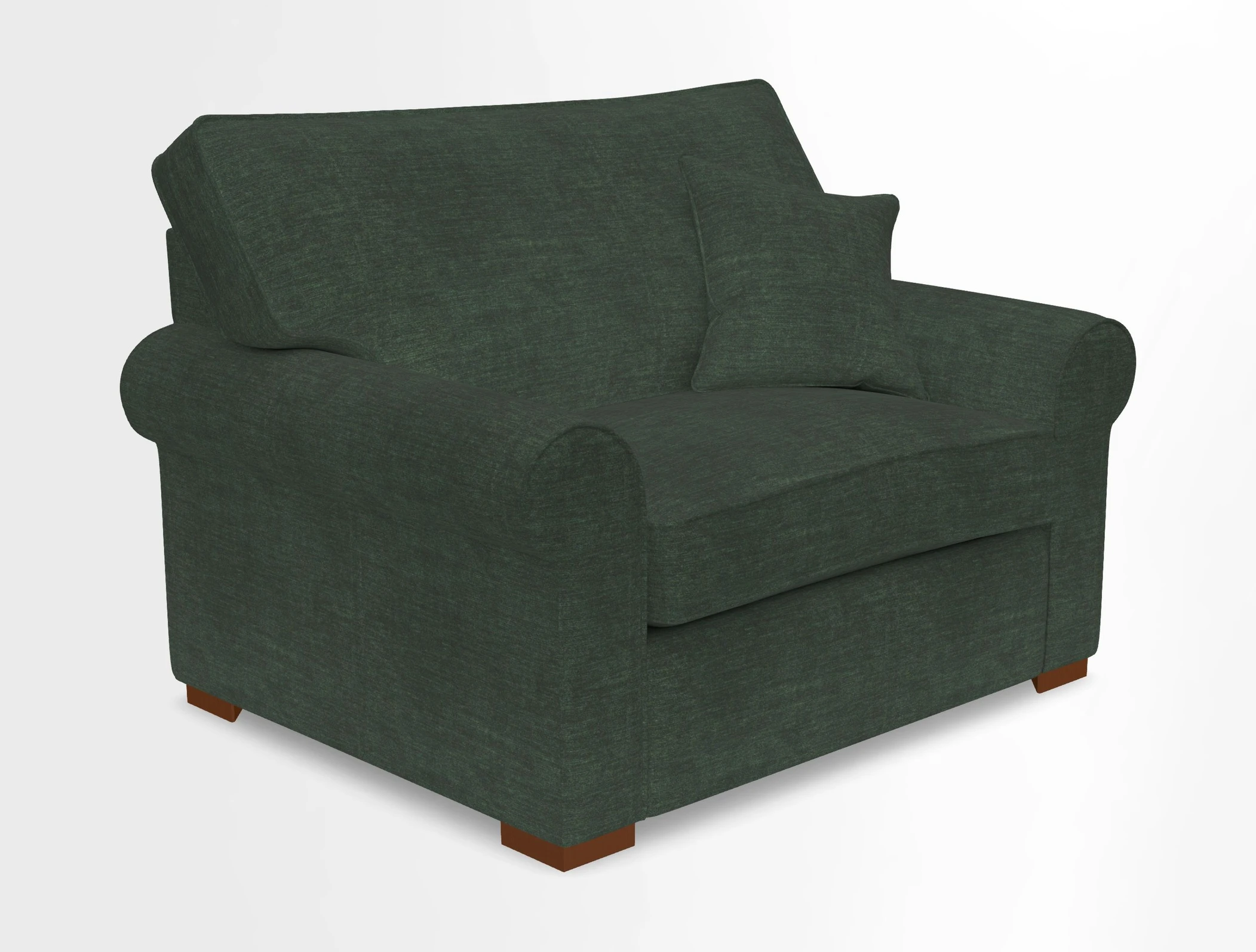 Upperton Snuggler Loose Cover in Two Tone Plain Biscuit - Loose cover option available