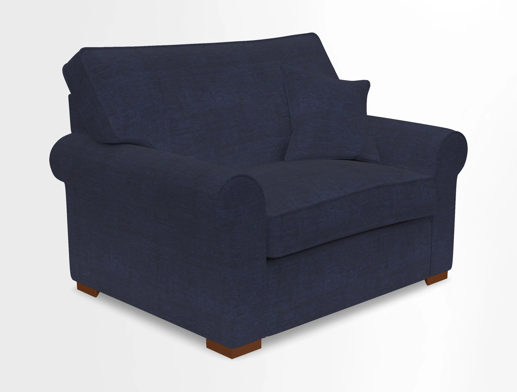 Upperton Snuggler Loose Cover in Two Tone Plain Biscuit - Loose cover option available