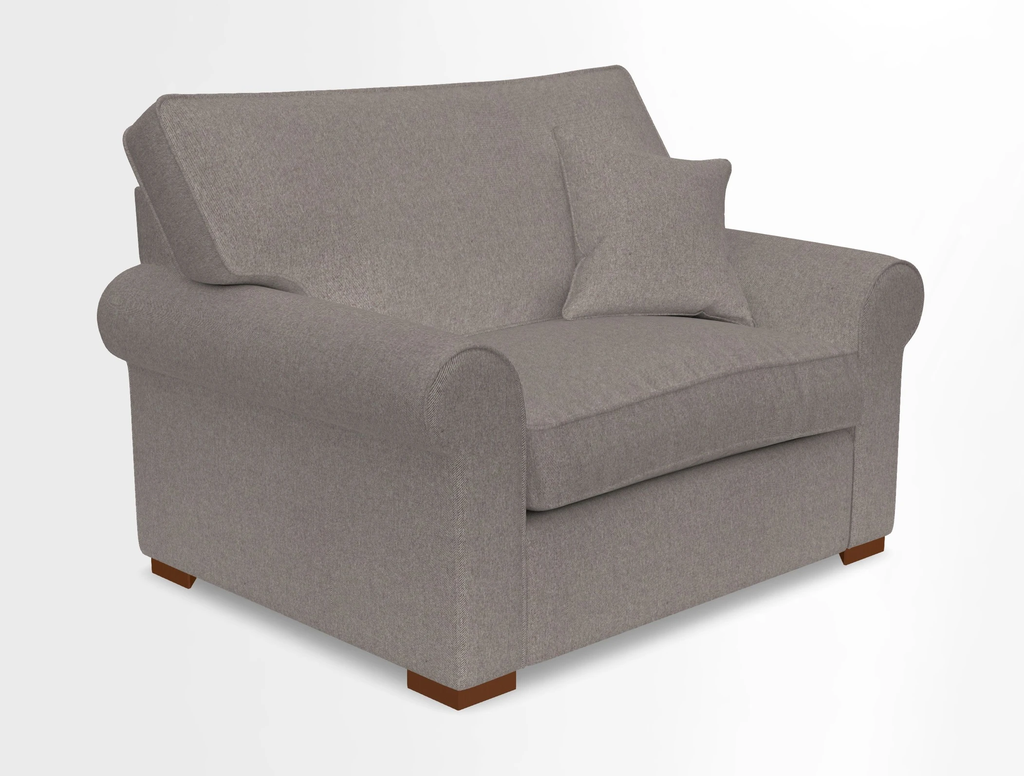 Upperton Snuggler Loose Cover in Two Tone Plain Biscuit - Loose cover option available