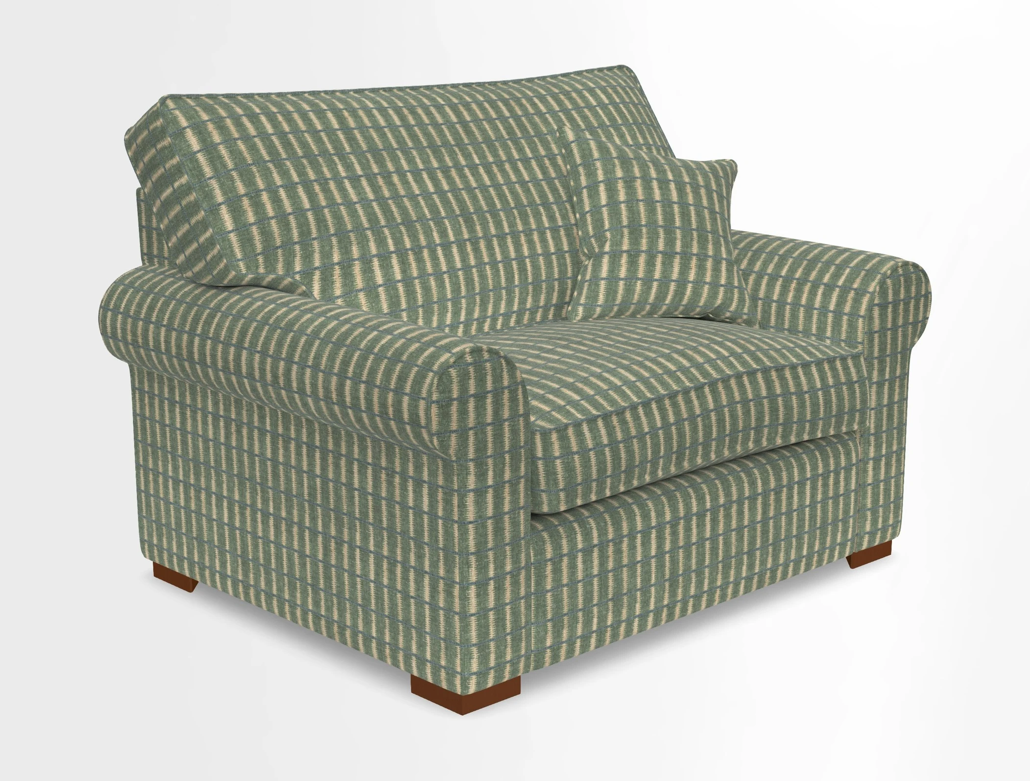 Upperton Snuggler Loose Cover in Two Tone Plain Biscuit - Loose cover option available