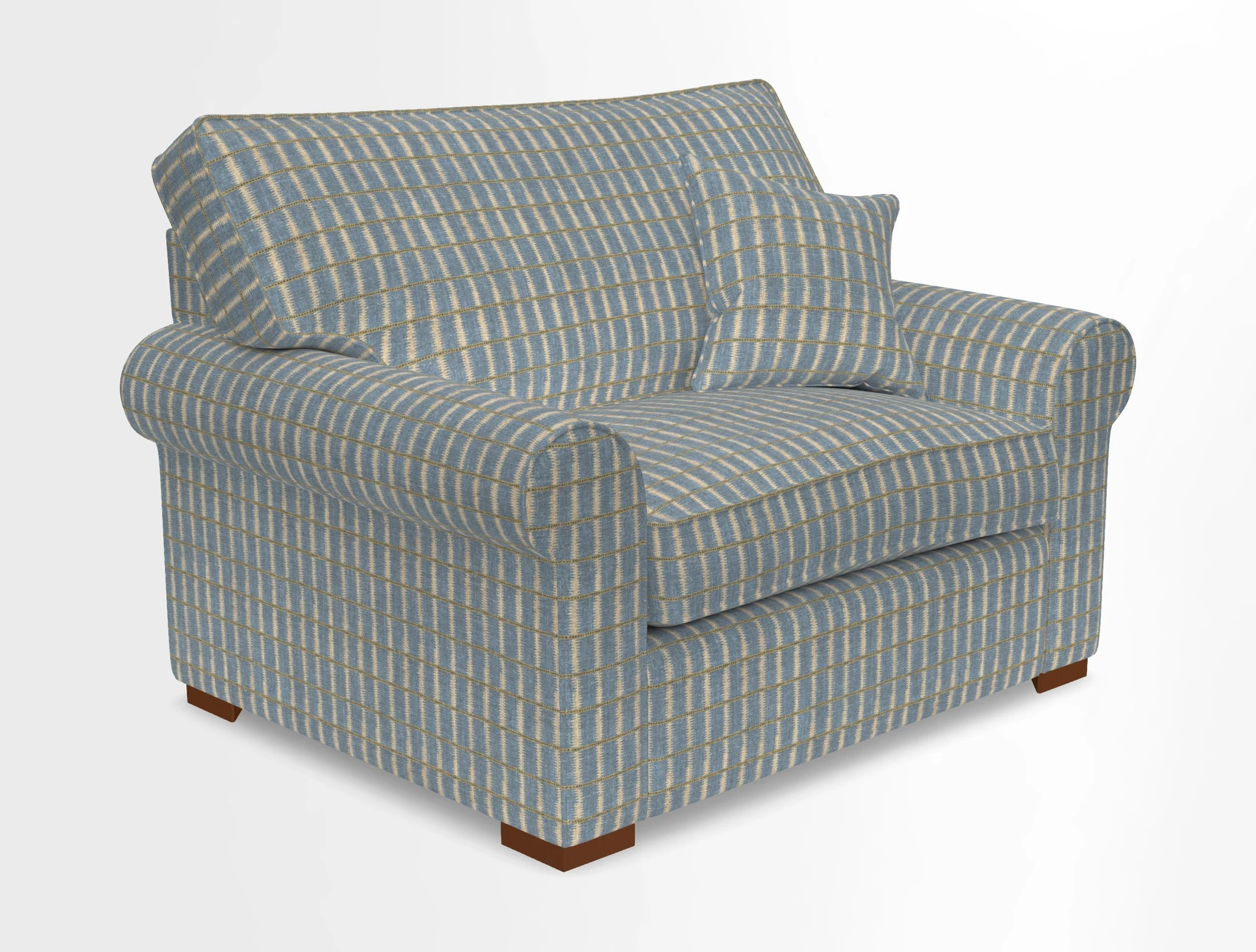 Upperton Snuggler Loose Cover in Two Tone Plain Biscuit - Loose cover option available