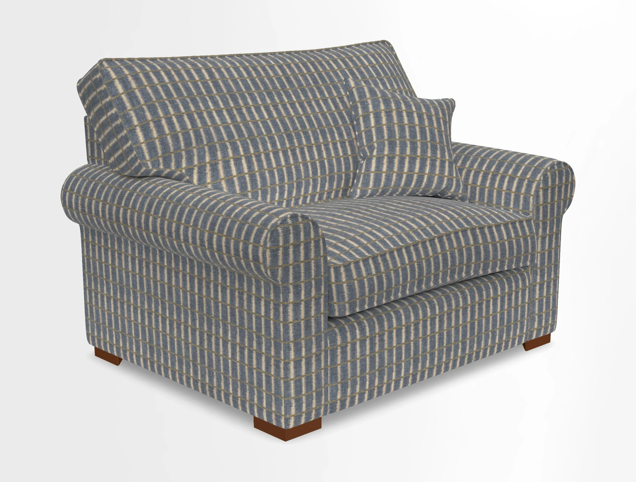 Upperton Snuggler Loose Cover in Two Tone Plain Biscuit - Loose cover option available