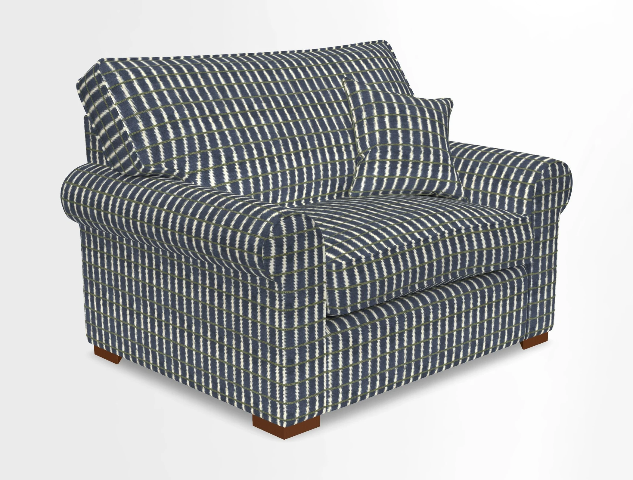 Upperton Snuggler Loose Cover in Two Tone Plain Biscuit - Loose cover option available