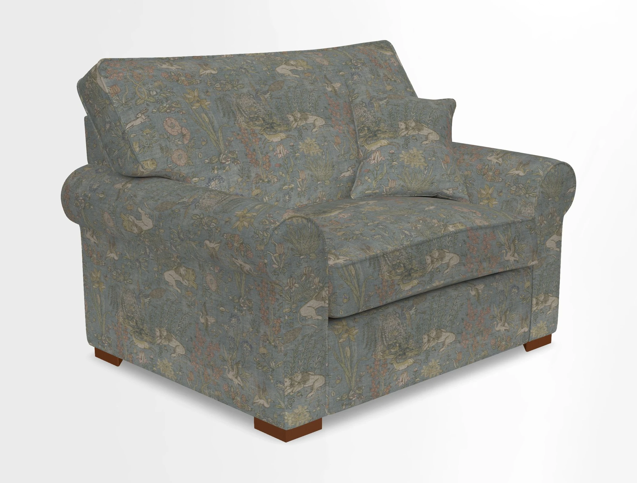 Upperton Snuggler Loose Cover in Two Tone Plain Biscuit - Loose cover option available