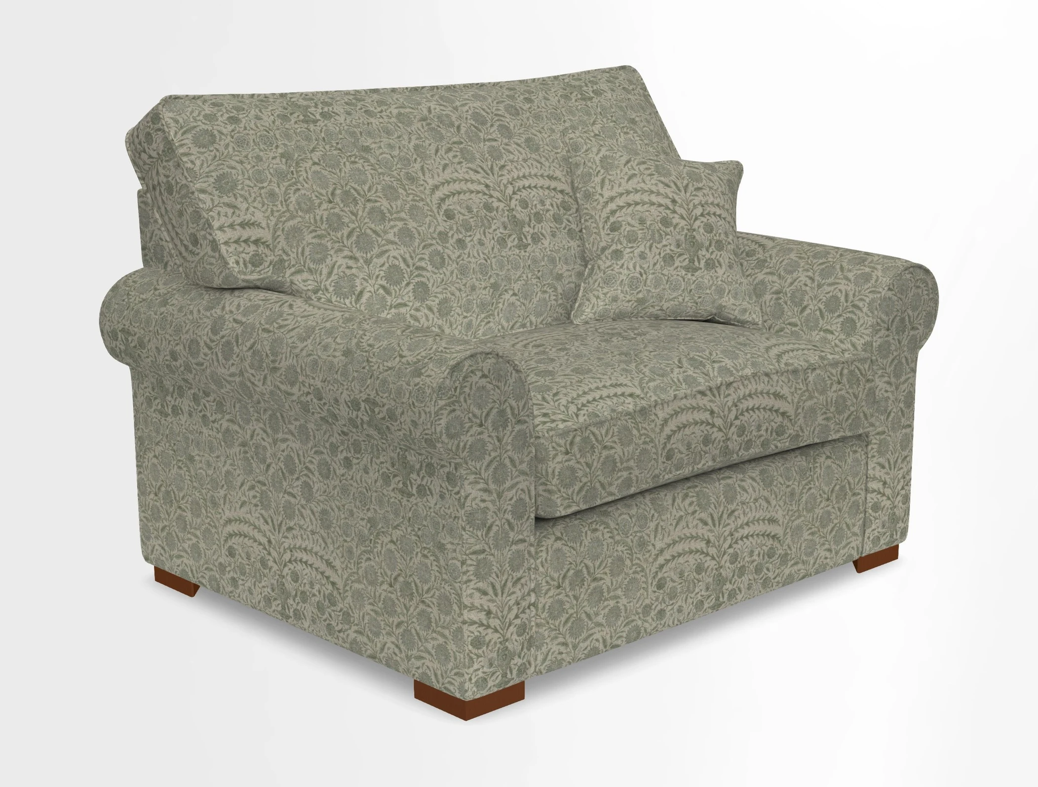 Upperton Snuggler Loose Cover in Two Tone Plain Biscuit - Loose cover option available