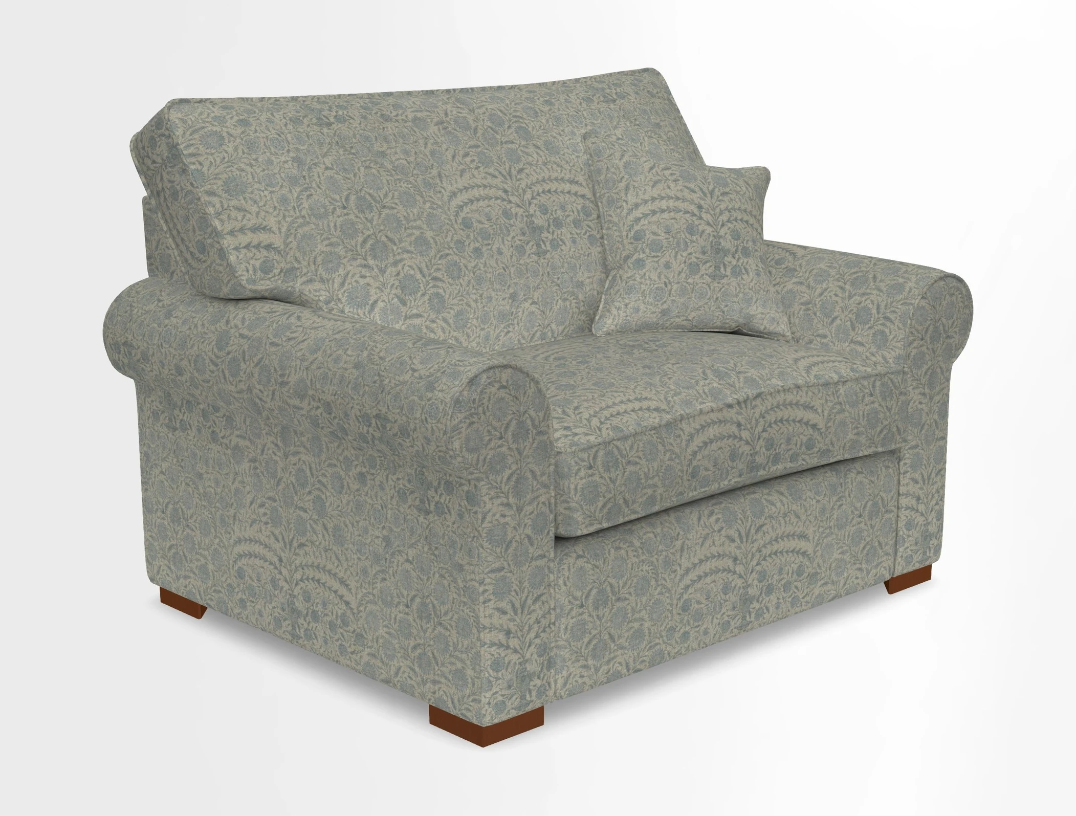 Upperton Snuggler Loose Cover in Two Tone Plain Biscuit - Loose cover option available