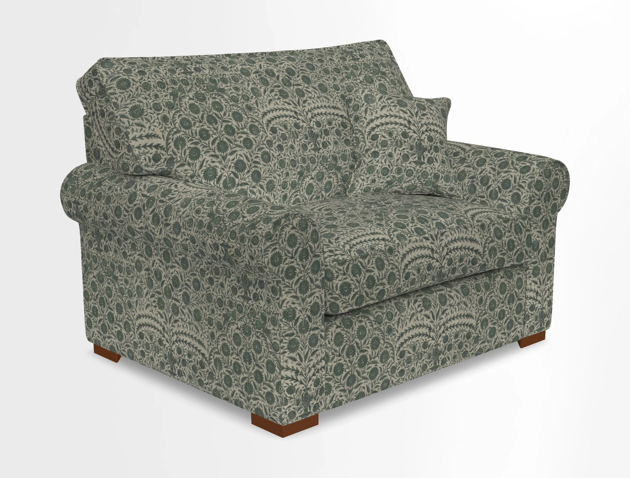 Upperton Snuggler Loose Cover in Two Tone Plain Biscuit - Loose cover option available