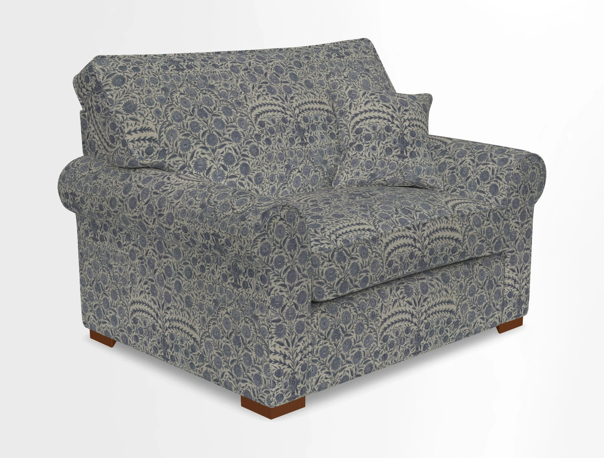 Upperton Snuggler Loose Cover in Two Tone Plain Biscuit - Loose cover option available