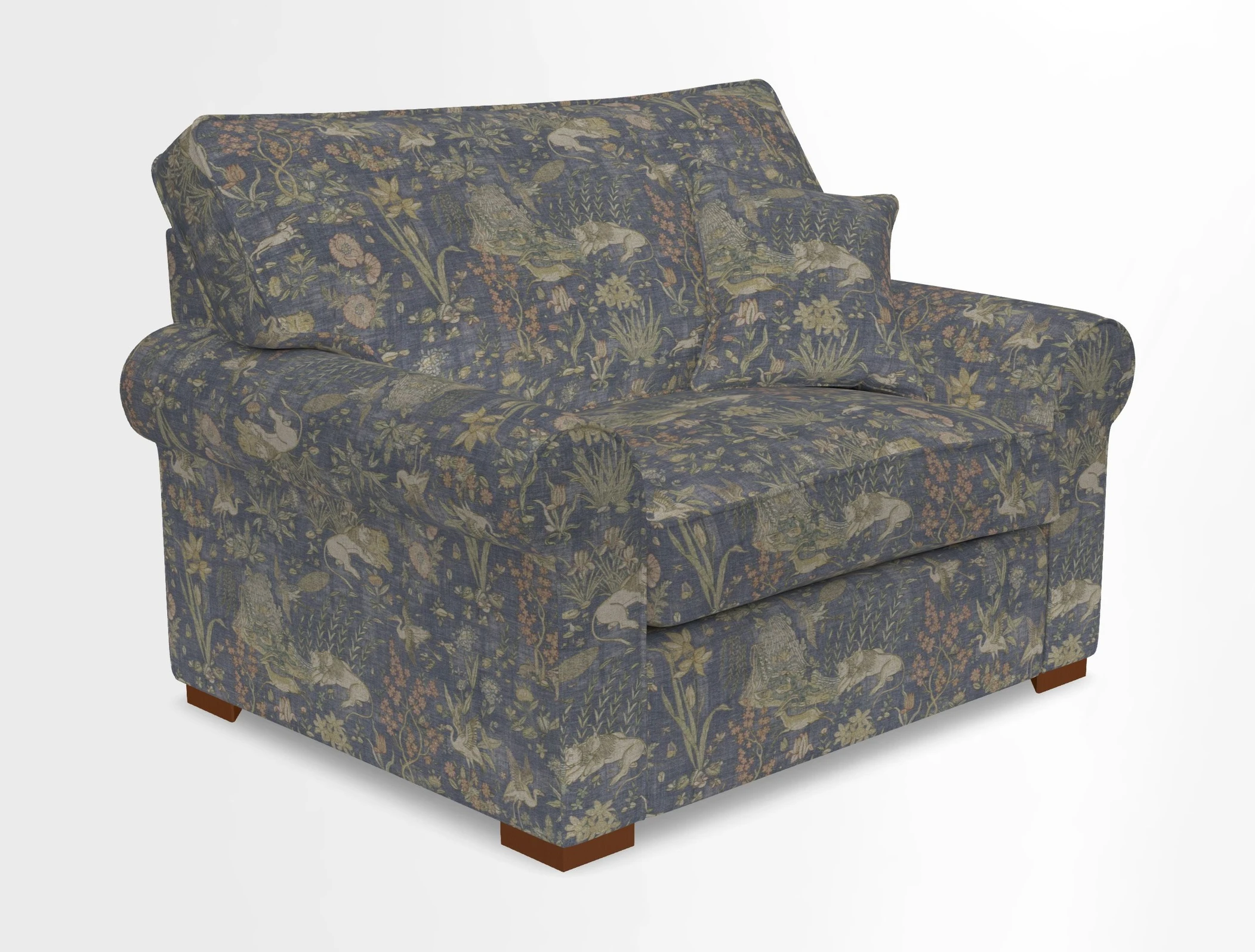 Upperton Snuggler Loose Cover in Two Tone Plain Biscuit - Loose cover option available