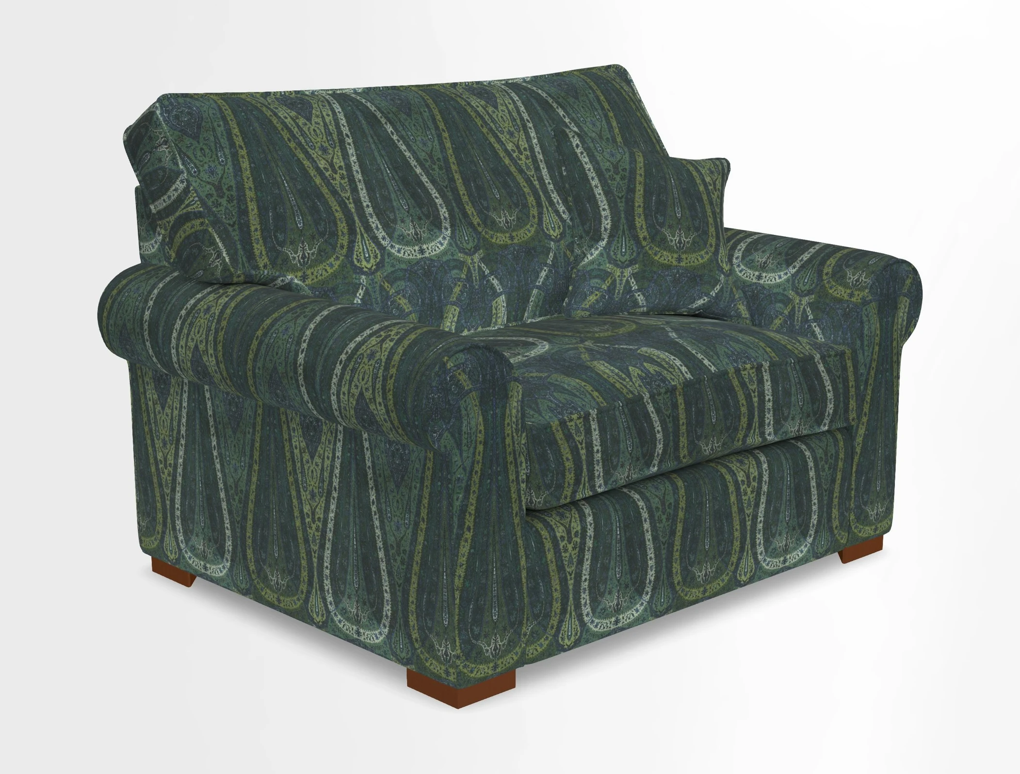 Upperton Snuggler Loose Cover in Two Tone Plain Biscuit - Loose cover option available