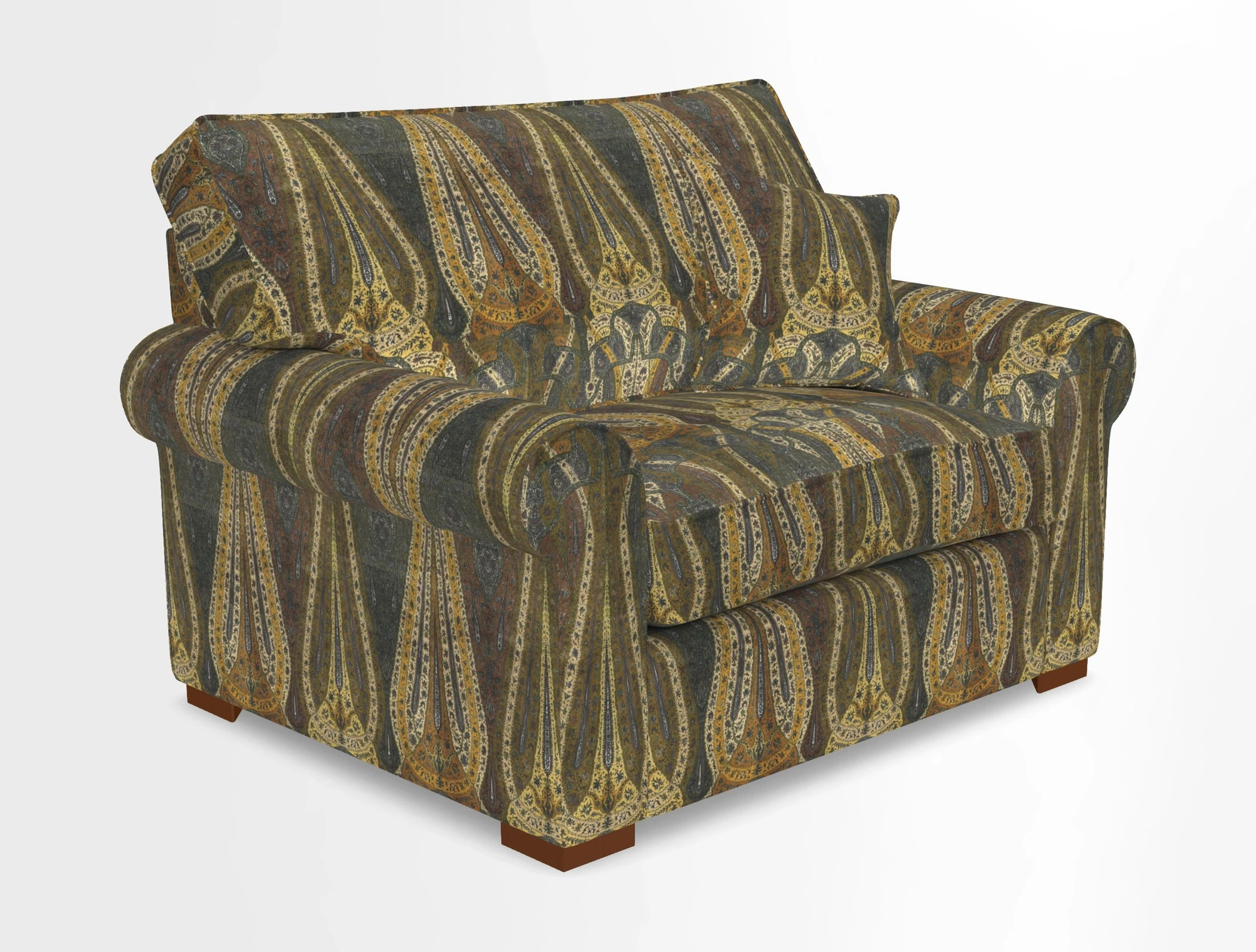 Upperton Snuggler Loose Cover in Two Tone Plain Biscuit - Loose cover option available