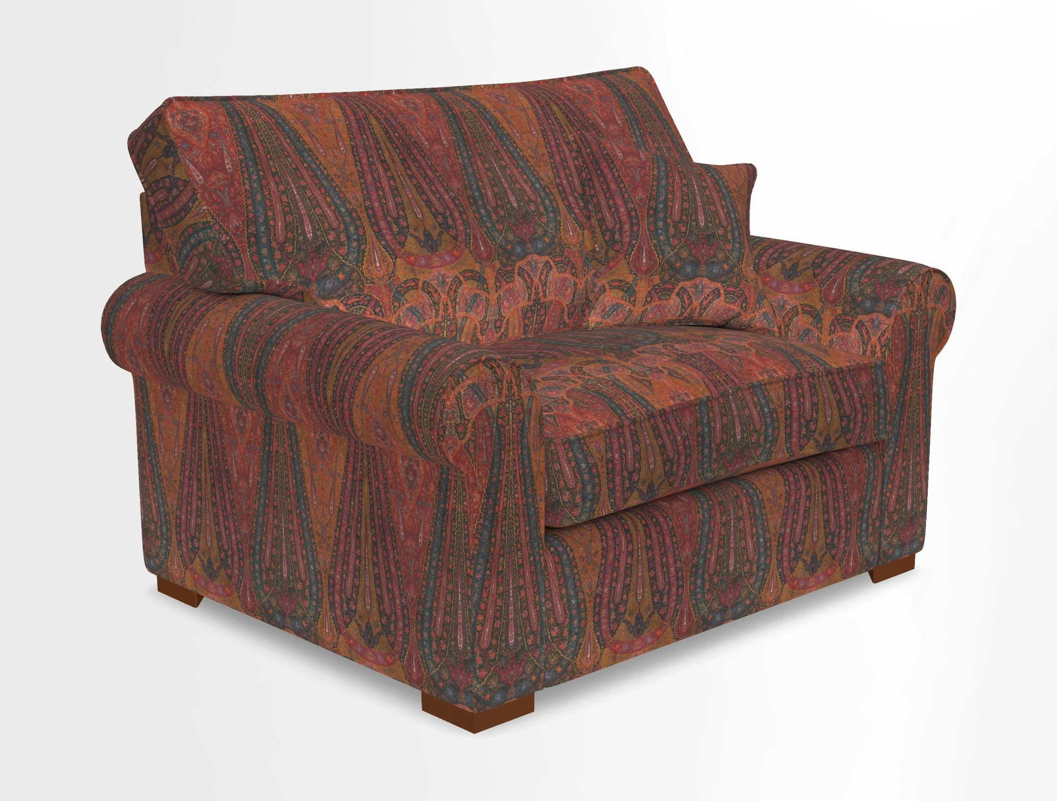 Upperton Snuggler Loose Cover in Two Tone Plain Biscuit - Loose cover option available