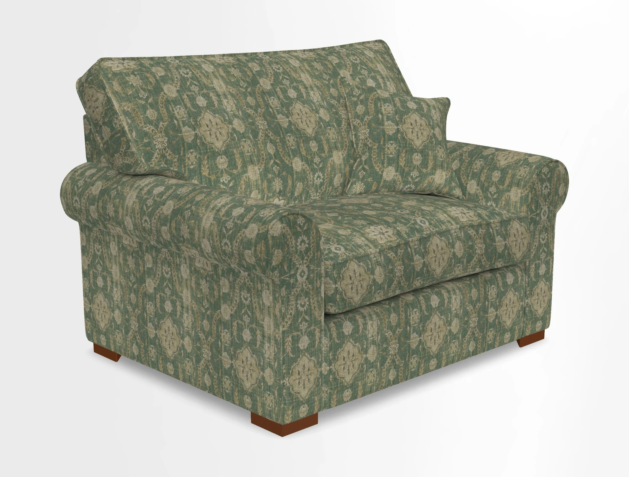 Upperton Snuggler Loose Cover in Two Tone Plain Biscuit - Loose cover option available