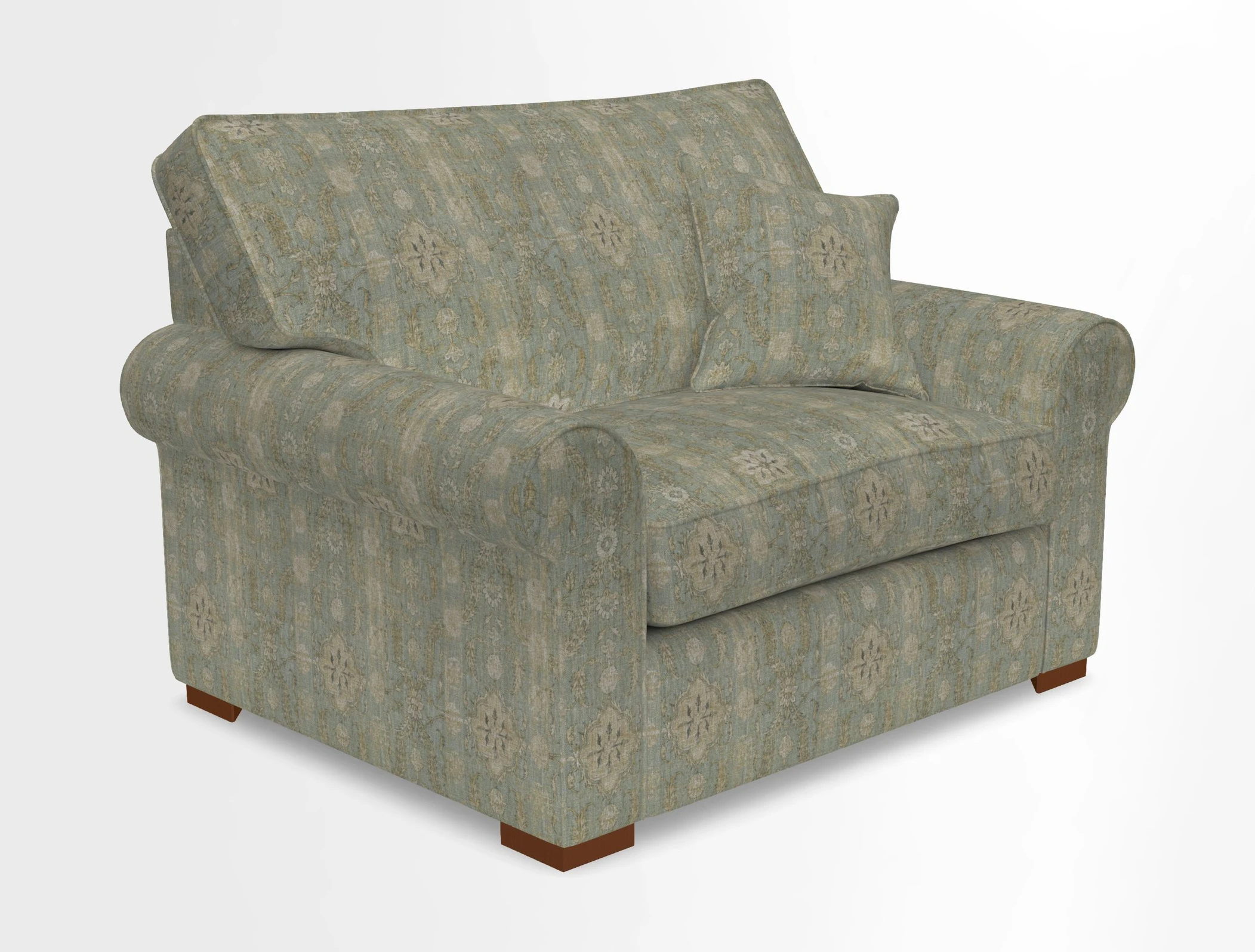 Upperton Snuggler Loose Cover in Two Tone Plain Biscuit - Loose cover option available